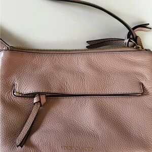Vince Camuto Pink Shoulder Bag with Pebbled Leather